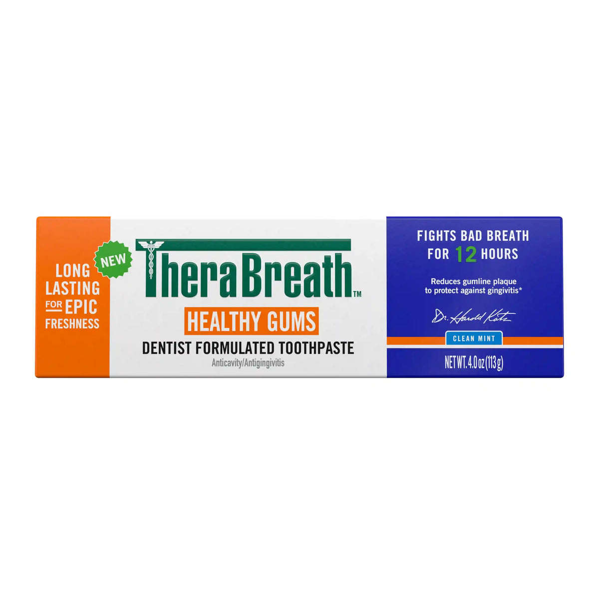 TheraBreath Healthy Gums Toothpaste, Helps Fight Gingivitis, Clean Mint